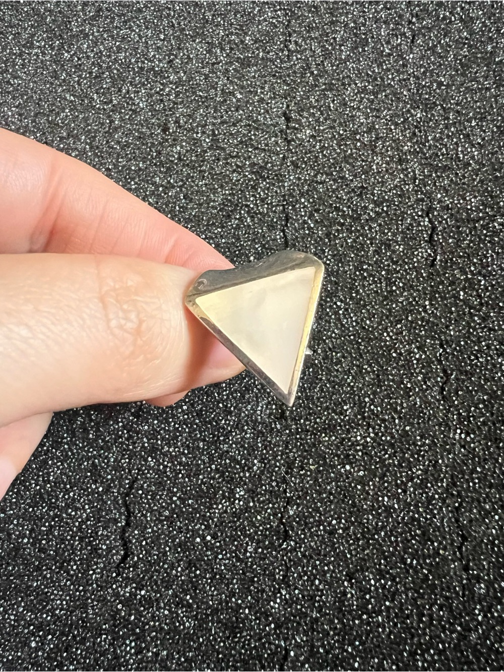 Vintage 925 Sterling silver Mother of pearl Ring